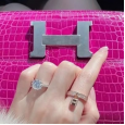 2023 Hermes Kelly Clochette 18K  Rose Gold Diamond Ring  H220658B