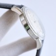 Patek Philippe Calatrava MIYOTA 9015 Automatic Movement diamond Case with White Dial-Leather Strap